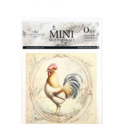  zestaw papierów mini 14,8*14,8cm kogut,kurczaki