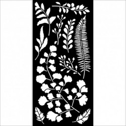 ***szablon 3D 12*25 cm KSTDL137 liście