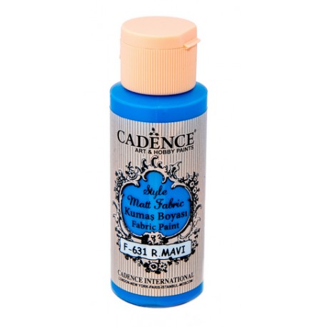 ***cadence farba do tkanin mat.59 ml F-631 królewski niebieski