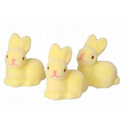 zajaczek wielkanocny 5*4 cm pastelowy żółty