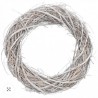wianek wiklinowy 20 cm -gałązki bielone
