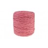 sznurek do makramy 5mm/100m ciemny róż bawełniany