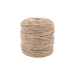 sznurek do makramy 5mm/100m piaskowy bawełniany