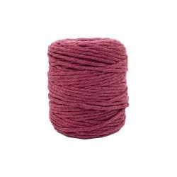 sznurek do makramy 5mm/100m bordowy bawełniany