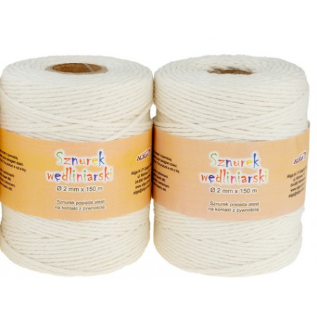 sznurek biały 2mm/150 m