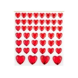 dżet.seduszka czerwone 1-2 cm opl.46 szt