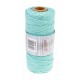 sznurek bawełniany do makramy 3mm*100 m miętowy