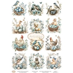 papier ryżowy A-4  wielkanoc r-086