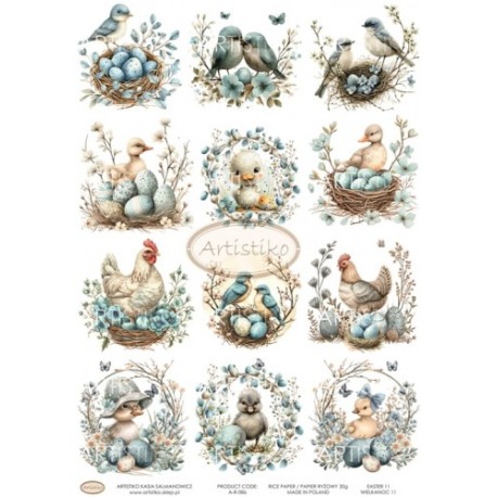 papier ryżowy A-4  wielkanoc r-086