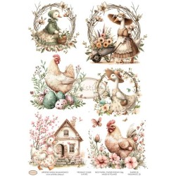 papier ryżowy A-4  wielkanoc r-095