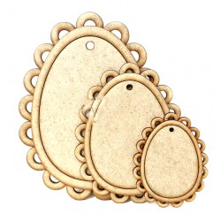 jajko z koronką hdf 14,9x11,5cm