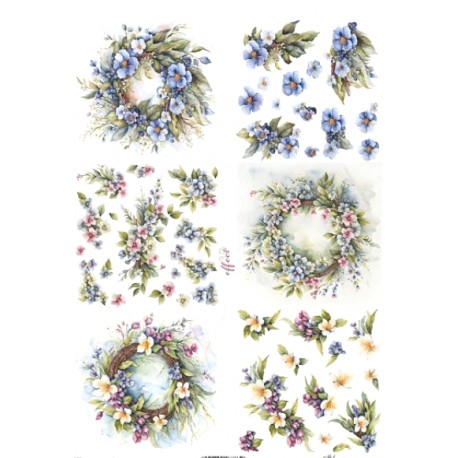  papier ryżowy A-4 2385 wianki