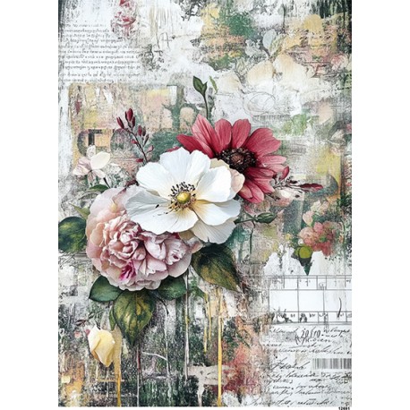papier ryżowy A-4 12691 kwiaty