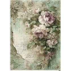 papier ryżowy A-4 14269 kwiaty