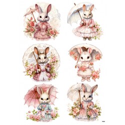 papier ryżowy A-4 1618 zającowa dama