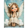 papier ryżowy A-5 12094 dziewczynka anioł