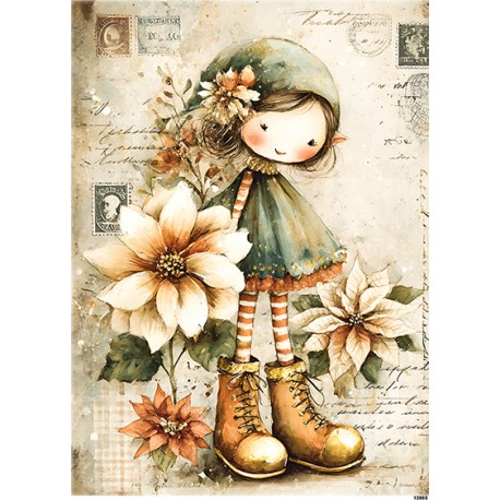 papier ryżowy A-5 13905 laleczka