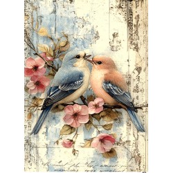 papier ryżowy A-5 9474 ptaszki