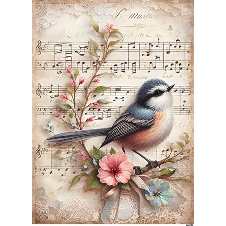 papier ryżowy A-5 709 ptaszek