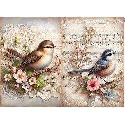 papier ryżowy A-5 730 ptaszki