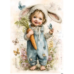 papier ryżowy A-5 16821 dziewczynka z marchewką