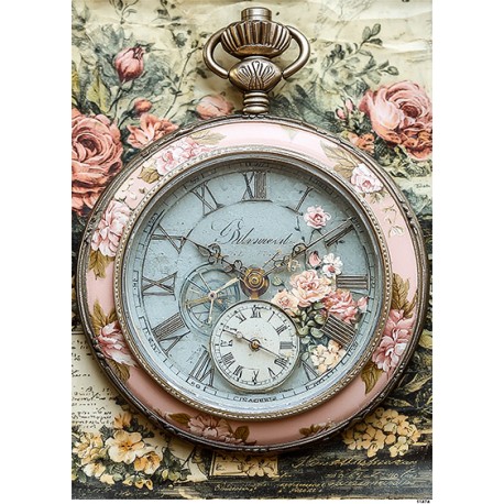 papier ryżowy A-5 14474 zegar