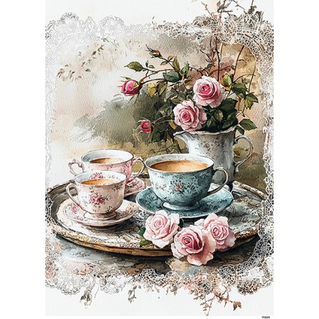 papier ryżowy A-5 14431 filiżanki