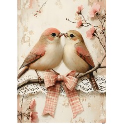 papier ryżowy A-5 9982 ptaszki