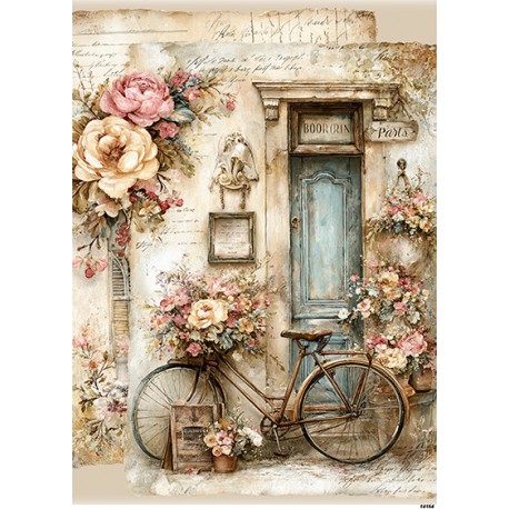 papier ryżowy A-5 14154 rower