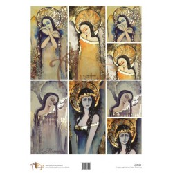 papier ryżowy A-4 R128 anioły