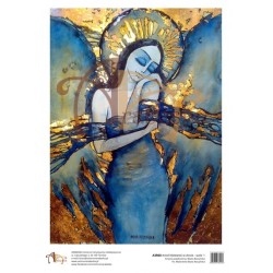 ***papier ryżowy A-3 r60 anioł niebieski