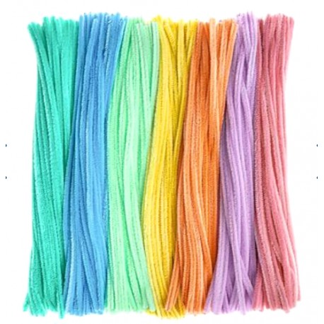 druciki kreatywne 300 szt 30 cm macaron