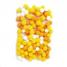 pompony 1 cm/120 szt kolor mix żółty