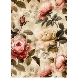 papier ryżowy A-4 10686 tło kwiatowe