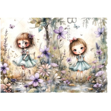 papier ryżowy A-4 no.171 łączka