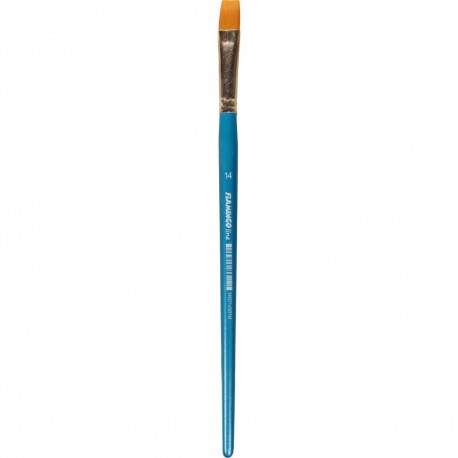 pędzel syntet.płaski flamingo nr.14