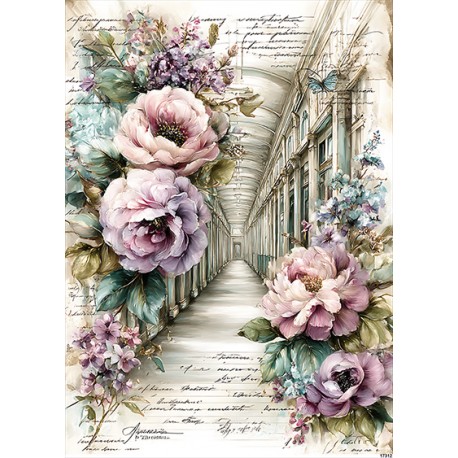 papier ryżowy A-5 17312 alejka kwiatowa