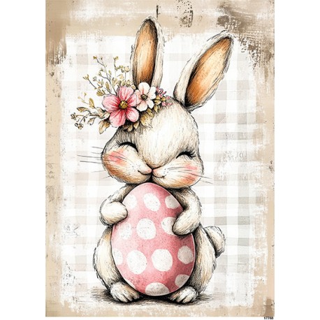 papier ryżowy A-5 17768 zajączek z jajkiem