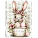 papier ryżowy A-5 17764 zajączek z koszem jajek