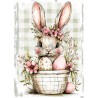papier ryżowy A-5 17764 zajączek z koszem jajek