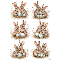 papier ryżowy A-5 4218 para zajączków