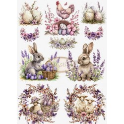 papier ryżowy A-4  wielkanoc r-090