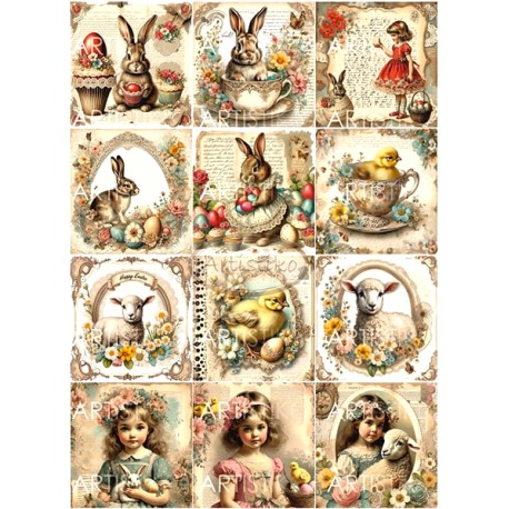 papier ryżowy A-4  wielkanoc R-094