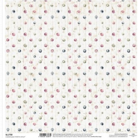 ***papier scrapbooking 31*32 cm SL758 pastelowe kropki