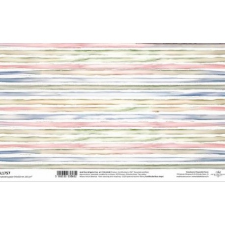 ***papier scrapbooking 31*32 cm SL757 pastelowe paski