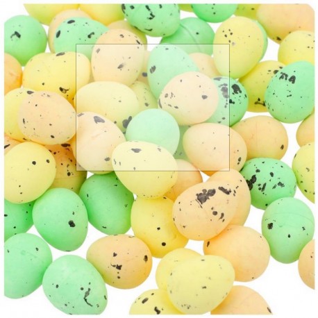 jajka styropianowe 1,8cm*1,5 cm opk. 100 szt zółty,zielon