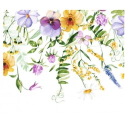 serwetka 33*33 kwiaty polne