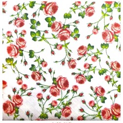 serwetka 33*33 kwiaty różyczki
