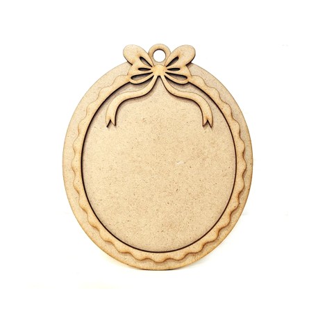 medalion z kokardką 18,6x15,7cm