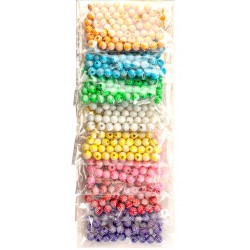 koraliki plastikowe śr.6mm/ 48gr ok.480 szt